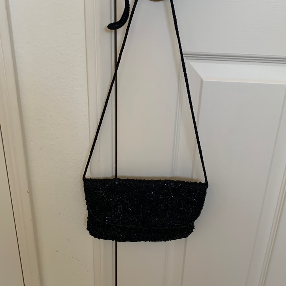 Black evening purse